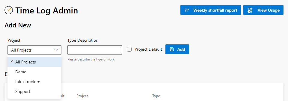 Time type project alt text